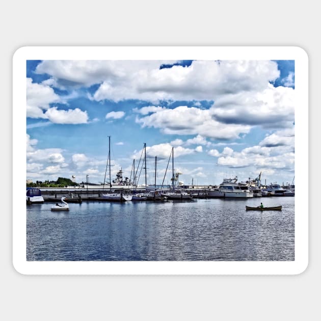 Philadelphia PA - Boat Basin at Penn's Landing Sticker by SusanSavad